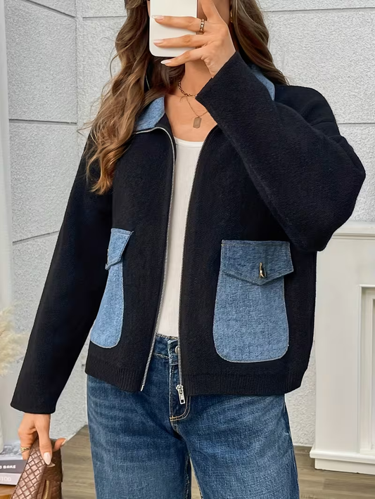 Women’s Collared Front-Zip Jacket