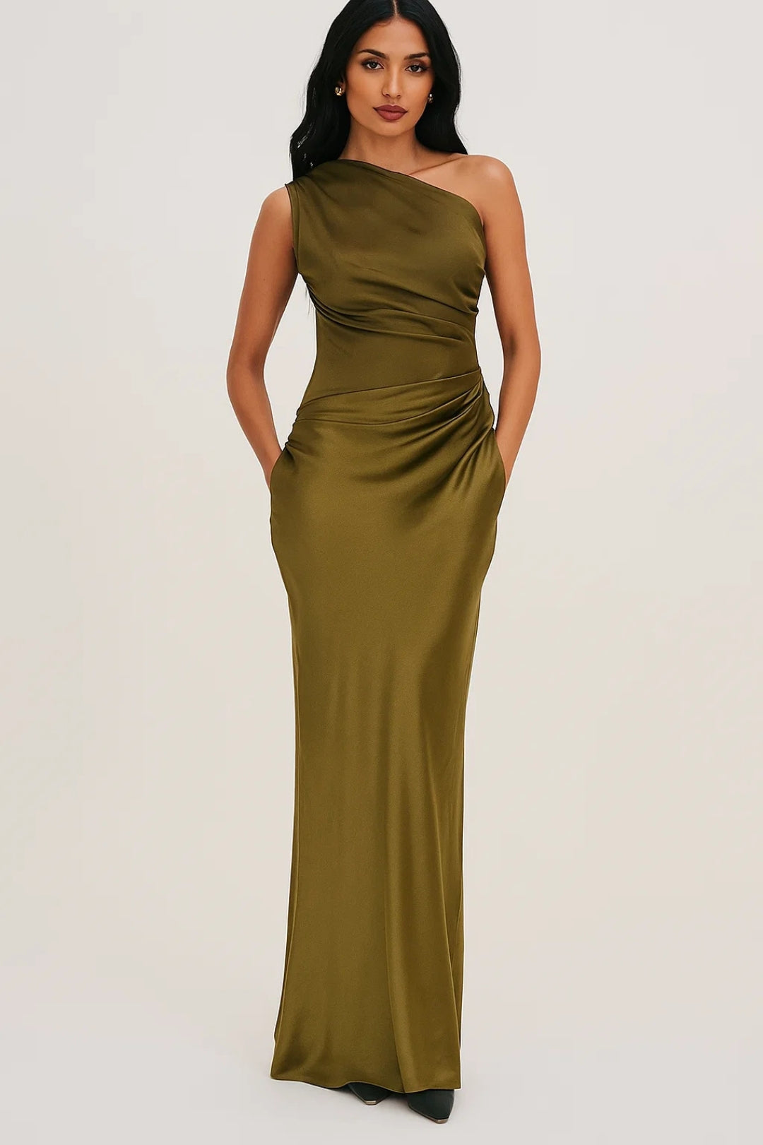Women’s One Shoulder Maxi Dress
