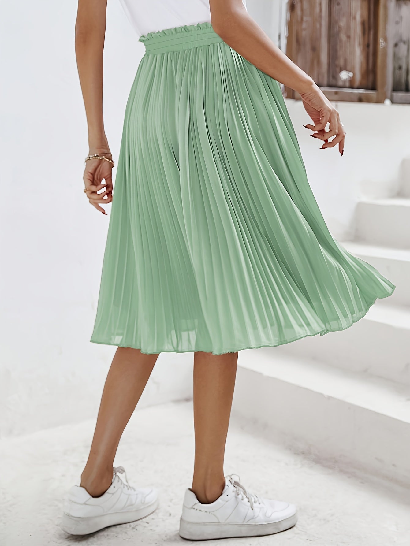 Women’s Pleated Midi Skirt