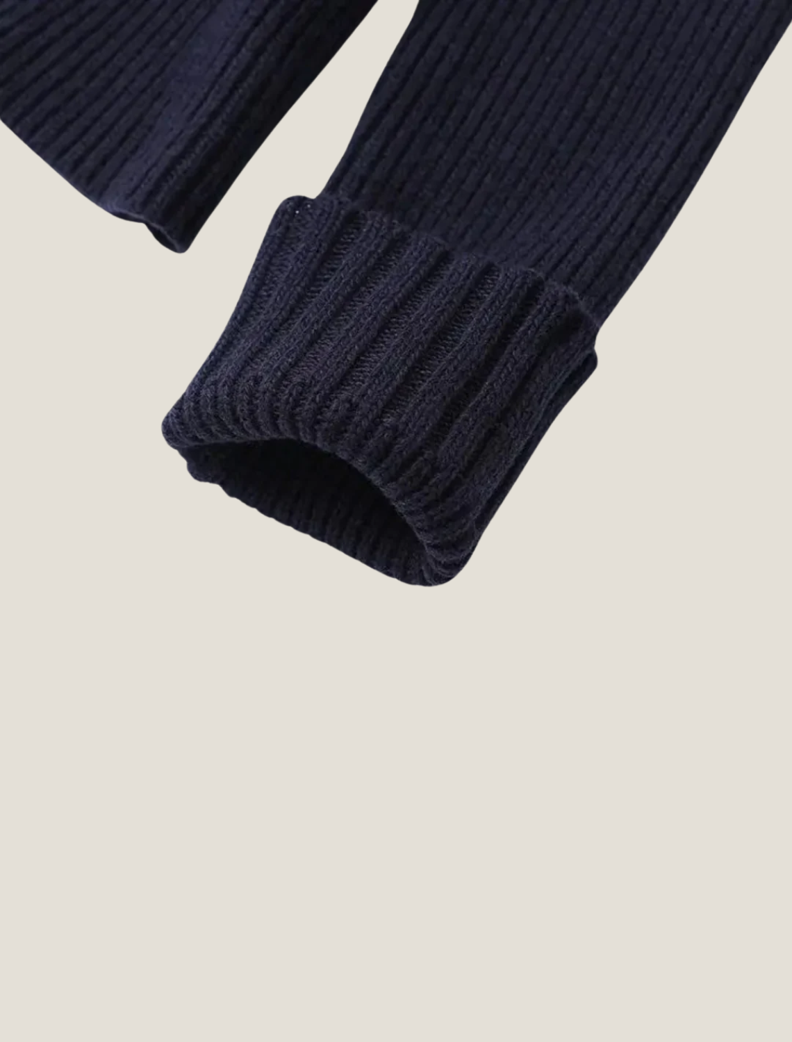 Women’s Ribbed Knit Denim Trim Cardigan