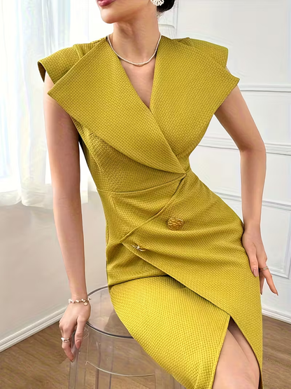 Women’s Sleeveless Wrap Midi Dress