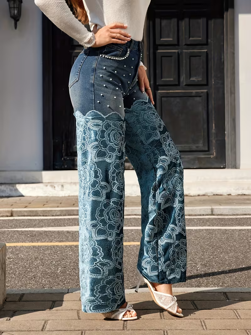 Women’s Wide-Leg Floral Pants