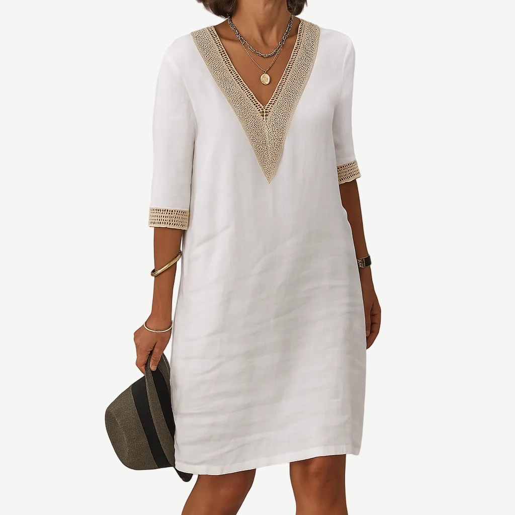 Women’s V-Neck Midi Dress