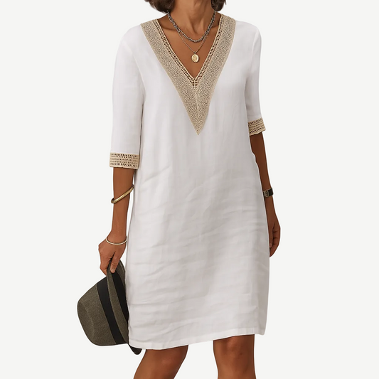 Women’s V-Neck Midi Dress