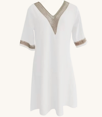 Women’s V-Neck Midi Dress