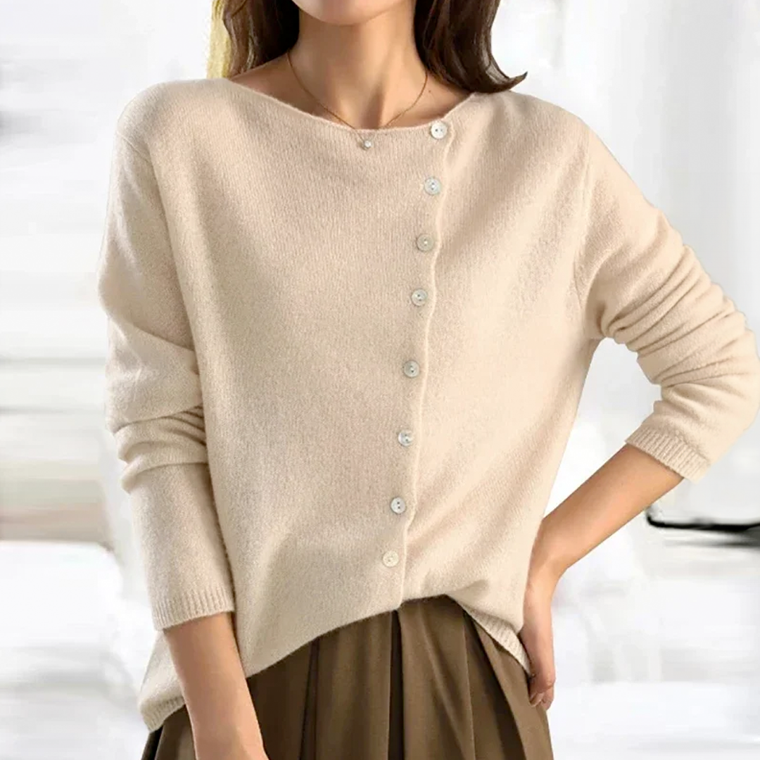 Women’s Button Front Knit Jumper
