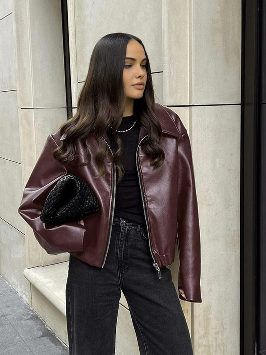 Women’s Collared Zip Jacket