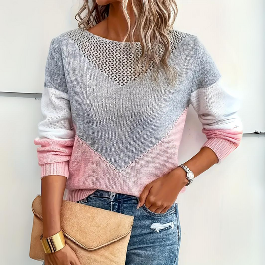 Women’s Colour Block Knit Sweater