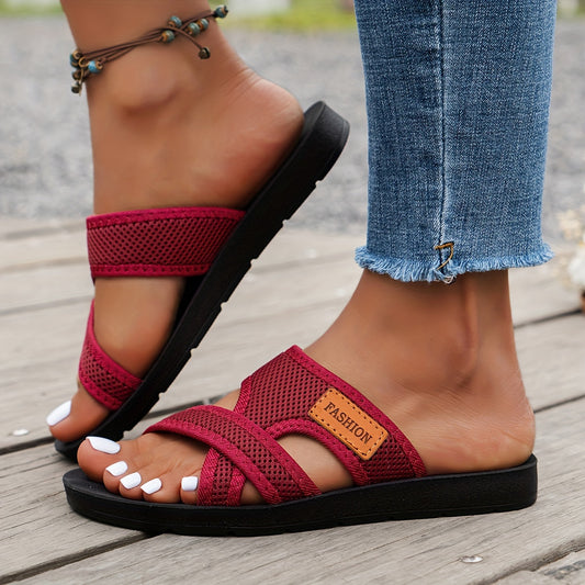 Women’s Crisscross Strap Slide Sandals