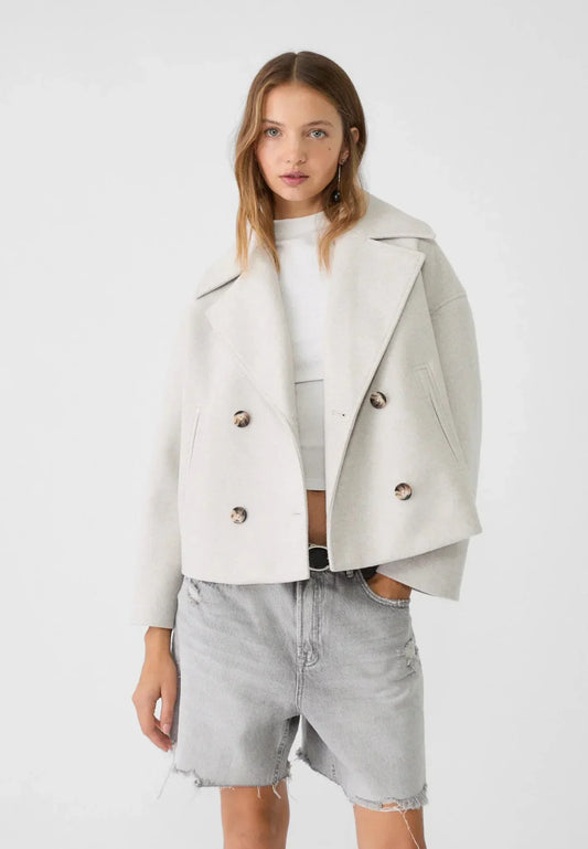 Women’s Cropped Double Breasted Jacket