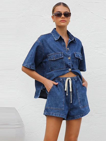 Women’s Denim Shorts Set