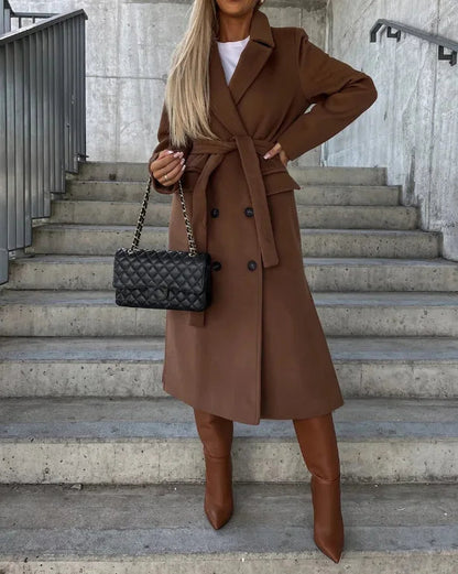 Women’s Double Breasted Belted Coat