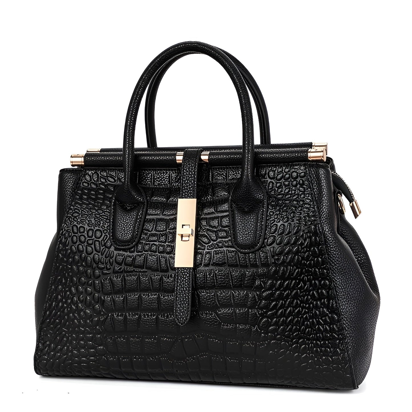 Women’s Embossed Top Handle Bag