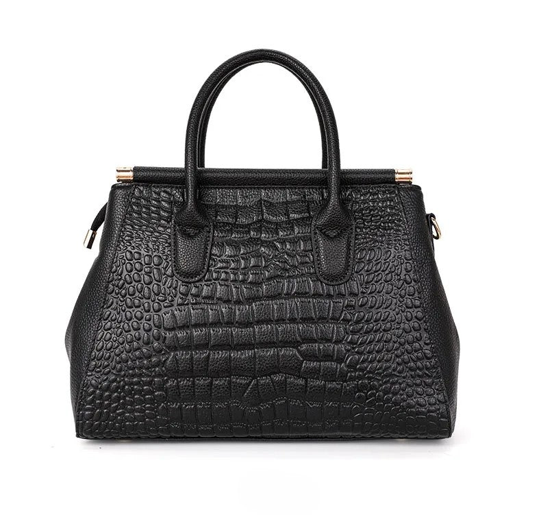 Women’s Embossed Top Handle Bag