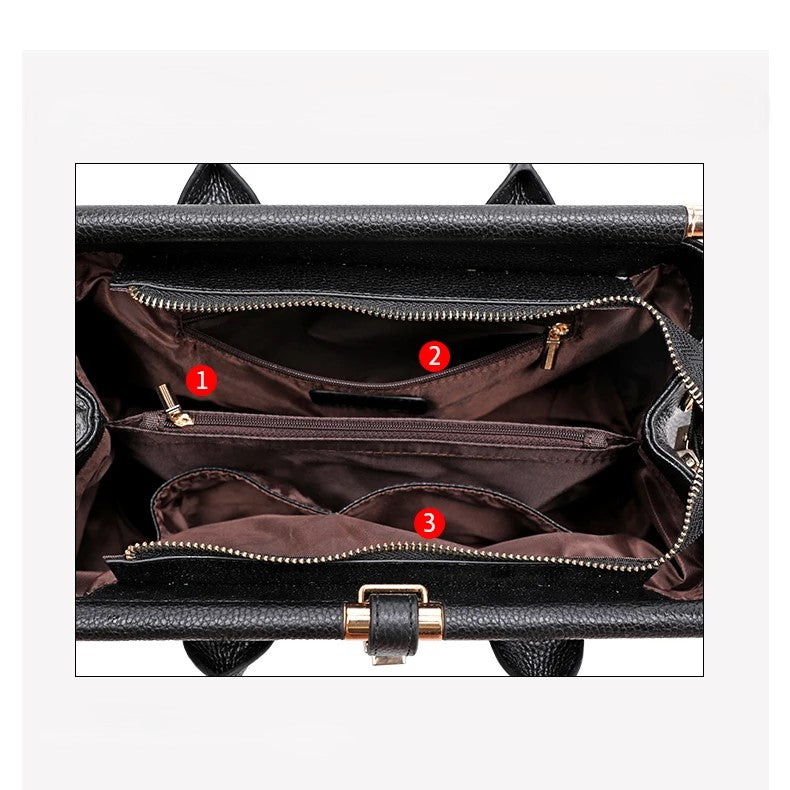 Women’s Embossed Top Handle Bag