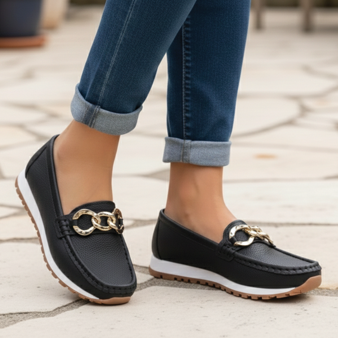 Women’s Flat Buckle Loafers