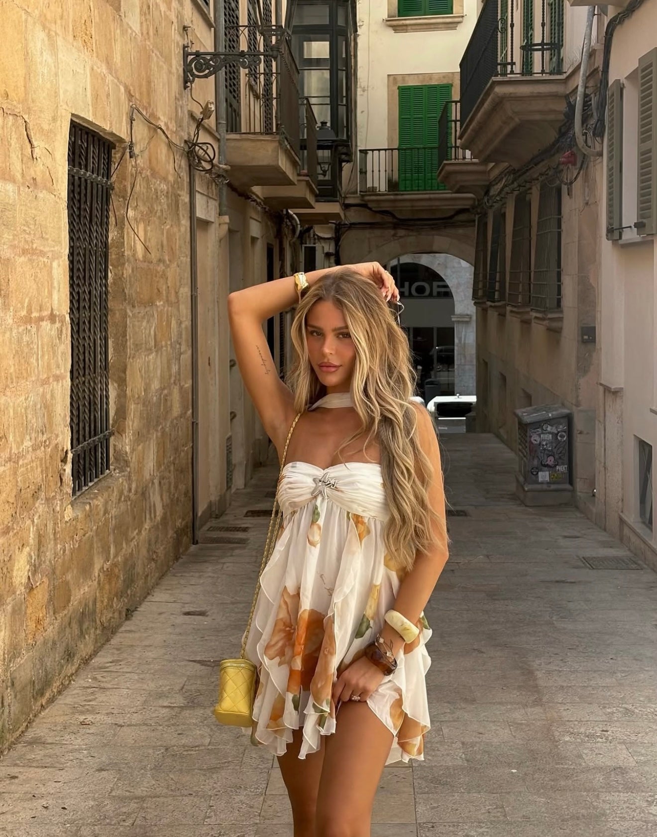 Women’s Halter Neck Floral Dress