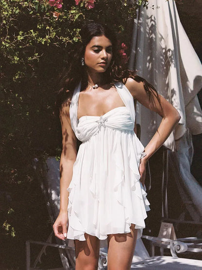 Women’s Halter Neck Floral Dress