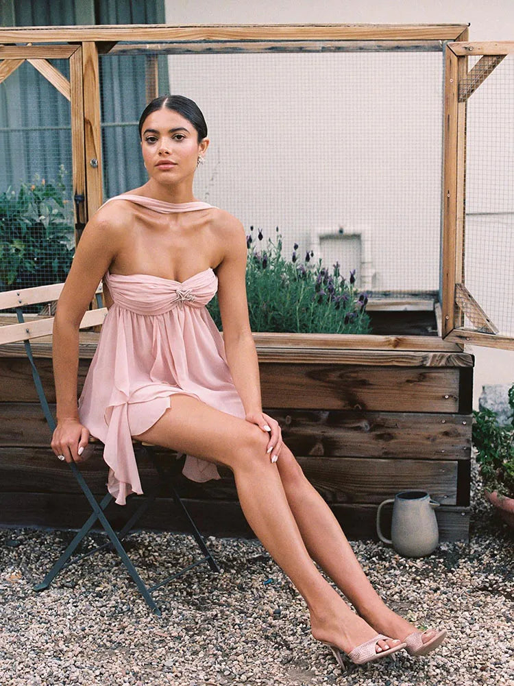 Women’s Halter Neck Floral Dress