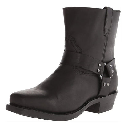 Women’s Harness Block Heel Ankle Boots