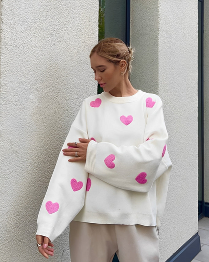 Women’s Heart Knit Sweater