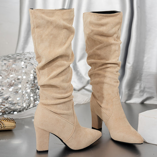 Women’s Knee High Block Heel Boots