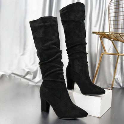 Women’s Knee High Block Heel Boots