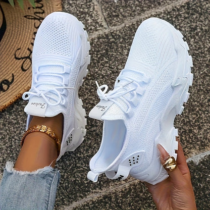 Women’s Knit Lace-Up Sneakers