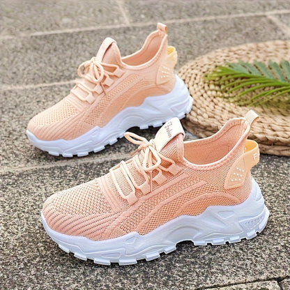 Women’s Knit Lace-Up Sneakers