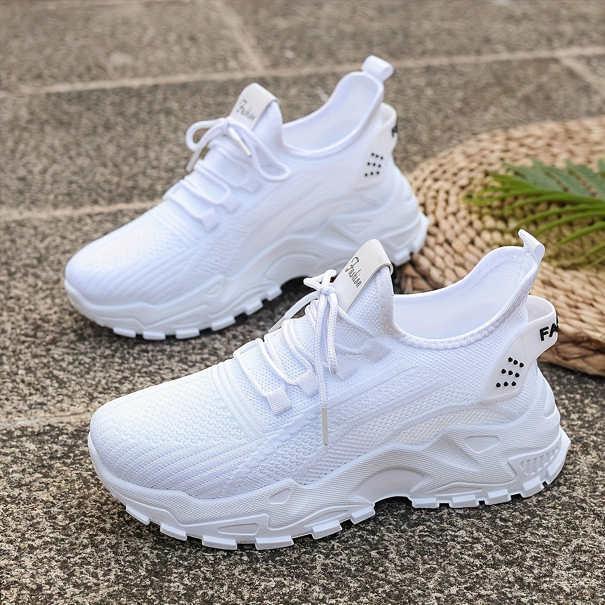 Women’s Knit Lace-Up Sneakers