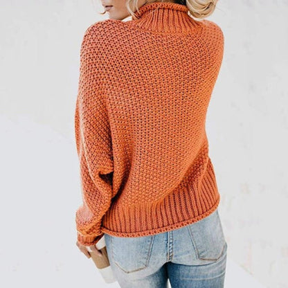 Women’s knitted high neck sweater