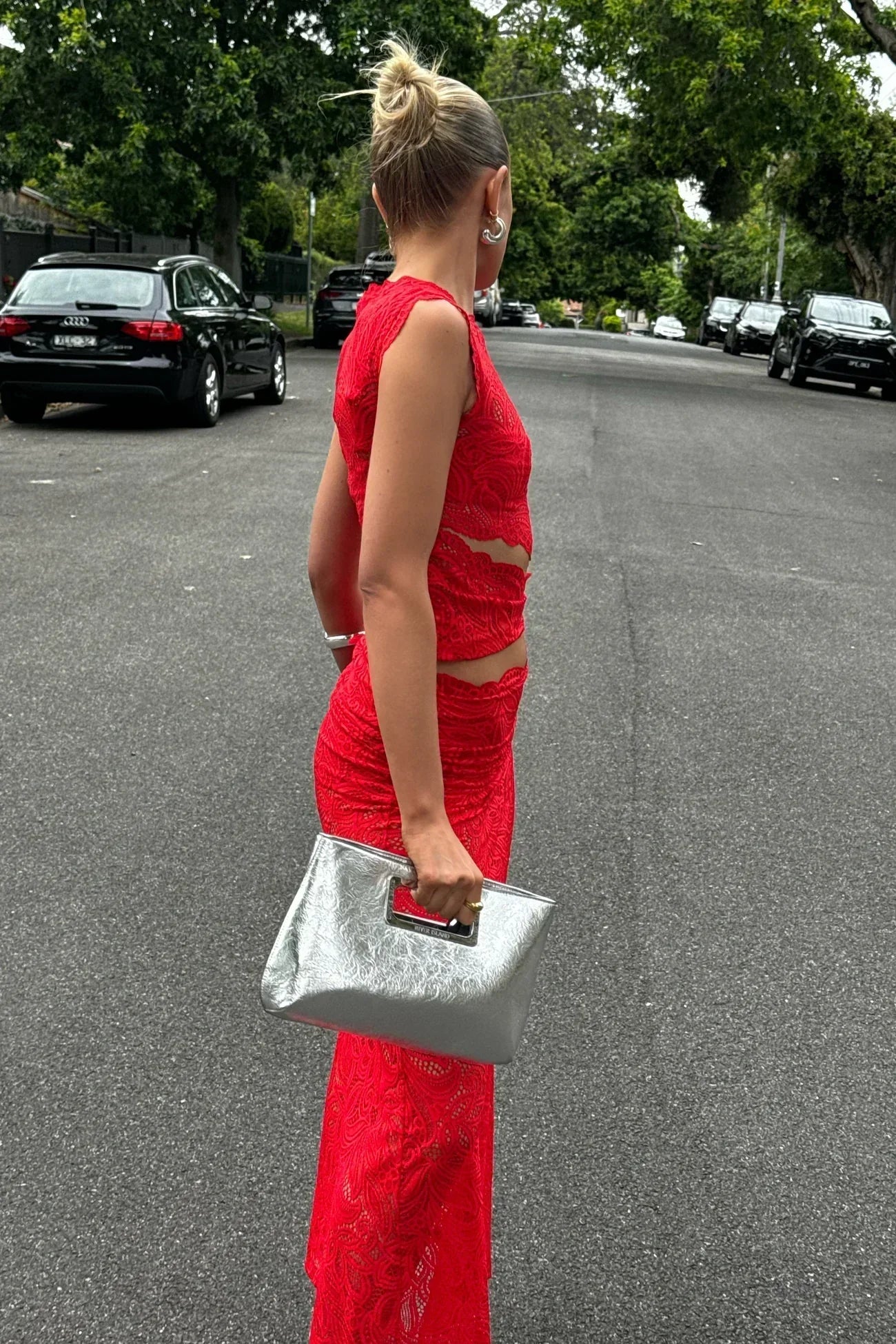 Women’s Lace Two Piece Midi Set