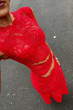 Women’s Lace Two Piece Midi Set