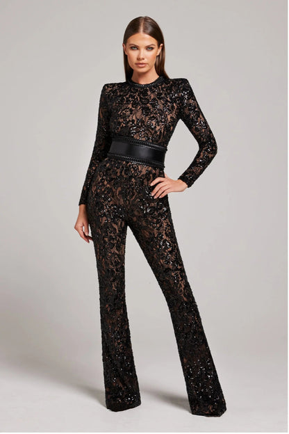 Women’s Long Sleeve Lace Jumpsuit