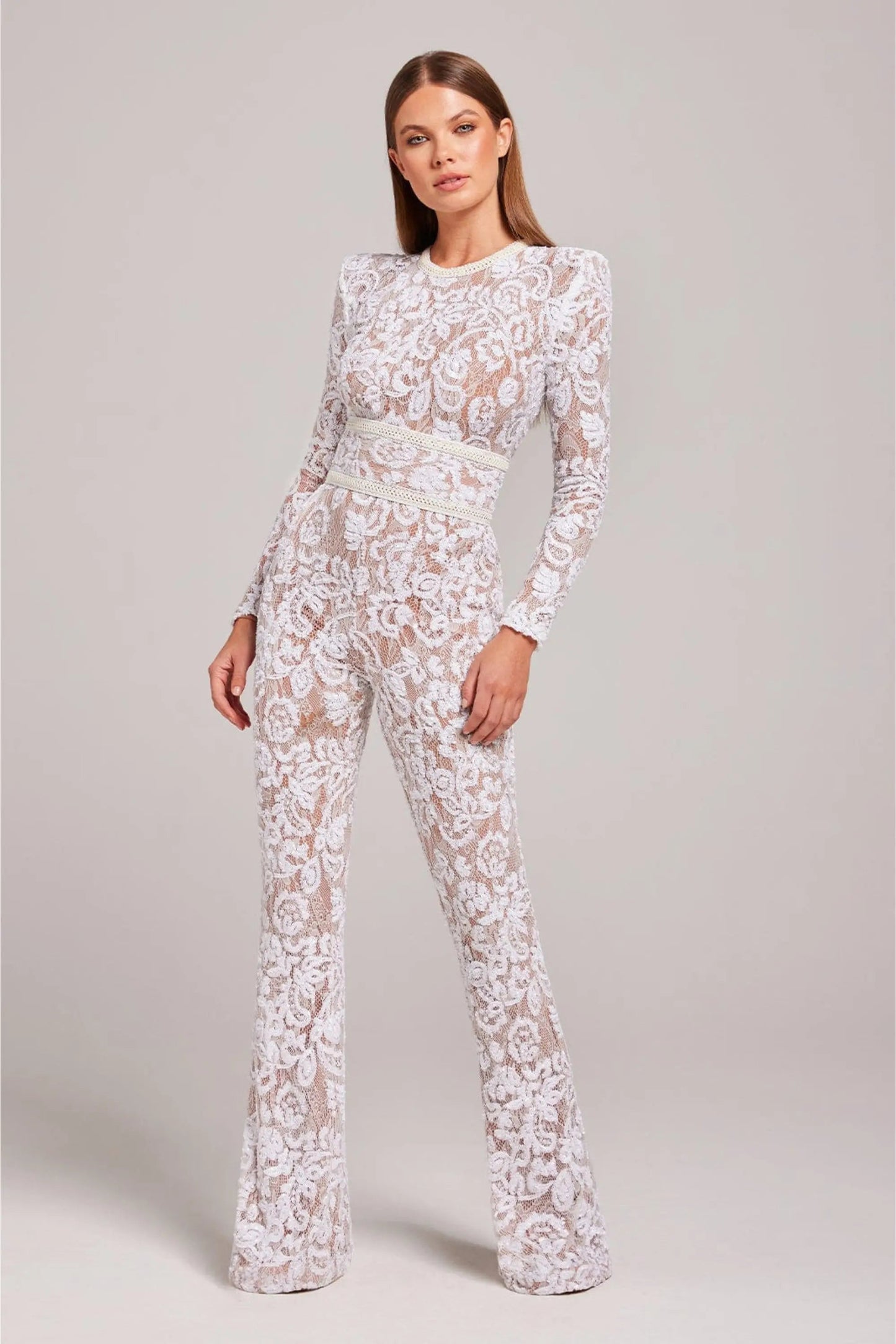 Women’s Long Sleeve Lace Jumpsuit