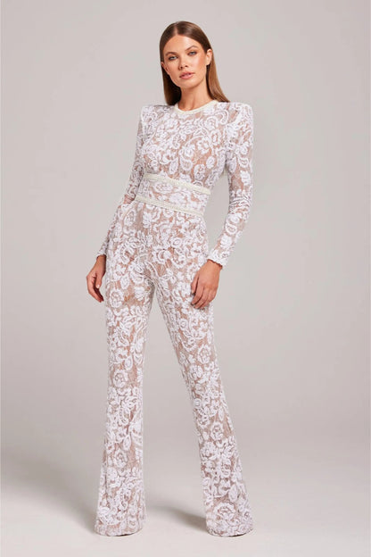 Women’s Long Sleeve Lace Jumpsuit