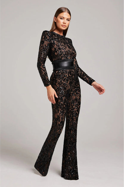 Women’s Long Sleeve Lace Jumpsuit