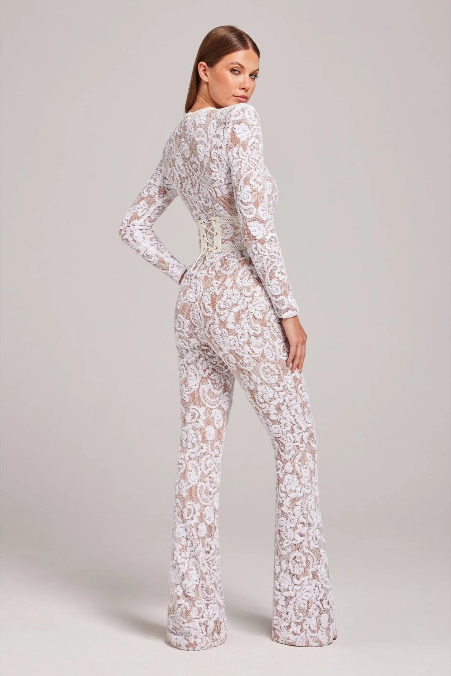 Women’s Long Sleeve Lace Jumpsuit