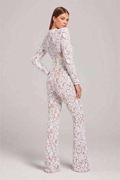 Women’s Long Sleeve Lace Jumpsuit
