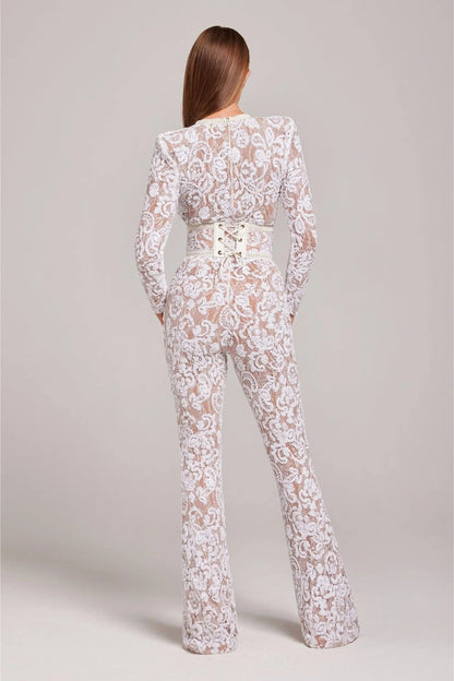 Women’s Long Sleeve Lace Jumpsuit