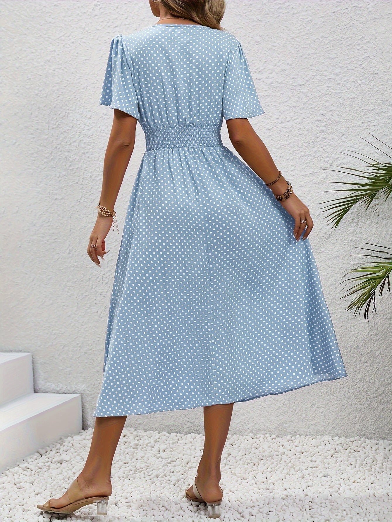 Women’s Midi Dress Polka Dot