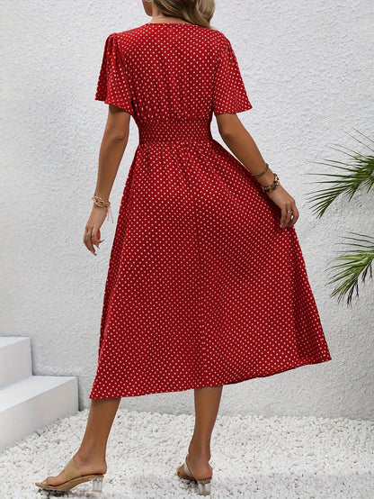 Women’s Midi Dress Polka Dot