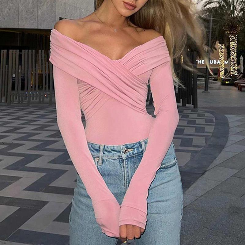 Women’s off shoulder long sleeve top