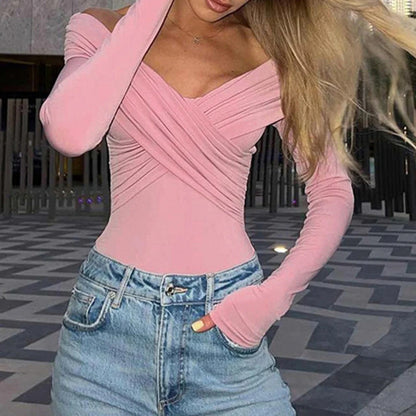 Women’s off shoulder long sleeve top