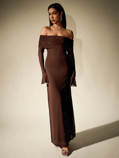 Women’s Off Shoulder Maxi Dress