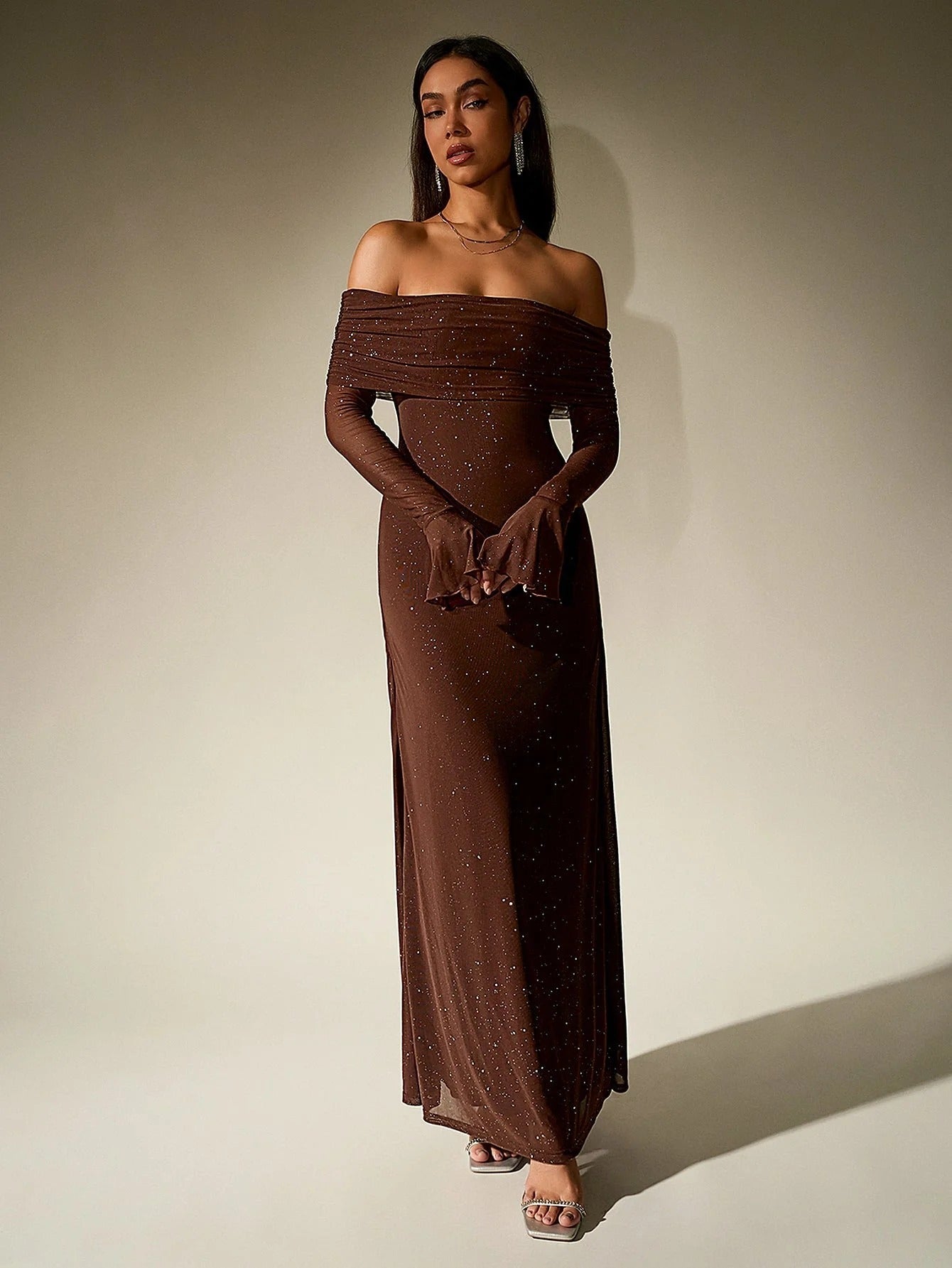 Women’s Off Shoulder Maxi Dress