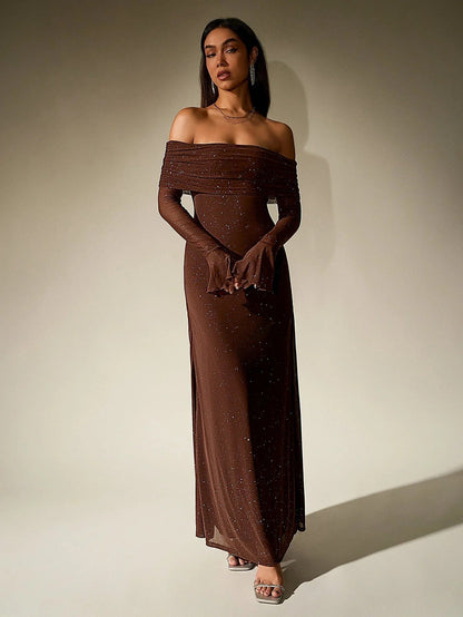 Women’s Off Shoulder Maxi Dress