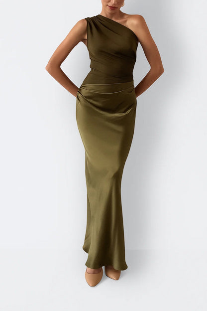 Women’s One-Shoulder Maxi Dress