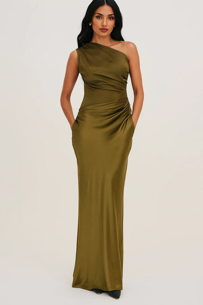 Women’s One-Shoulder Maxi Dress