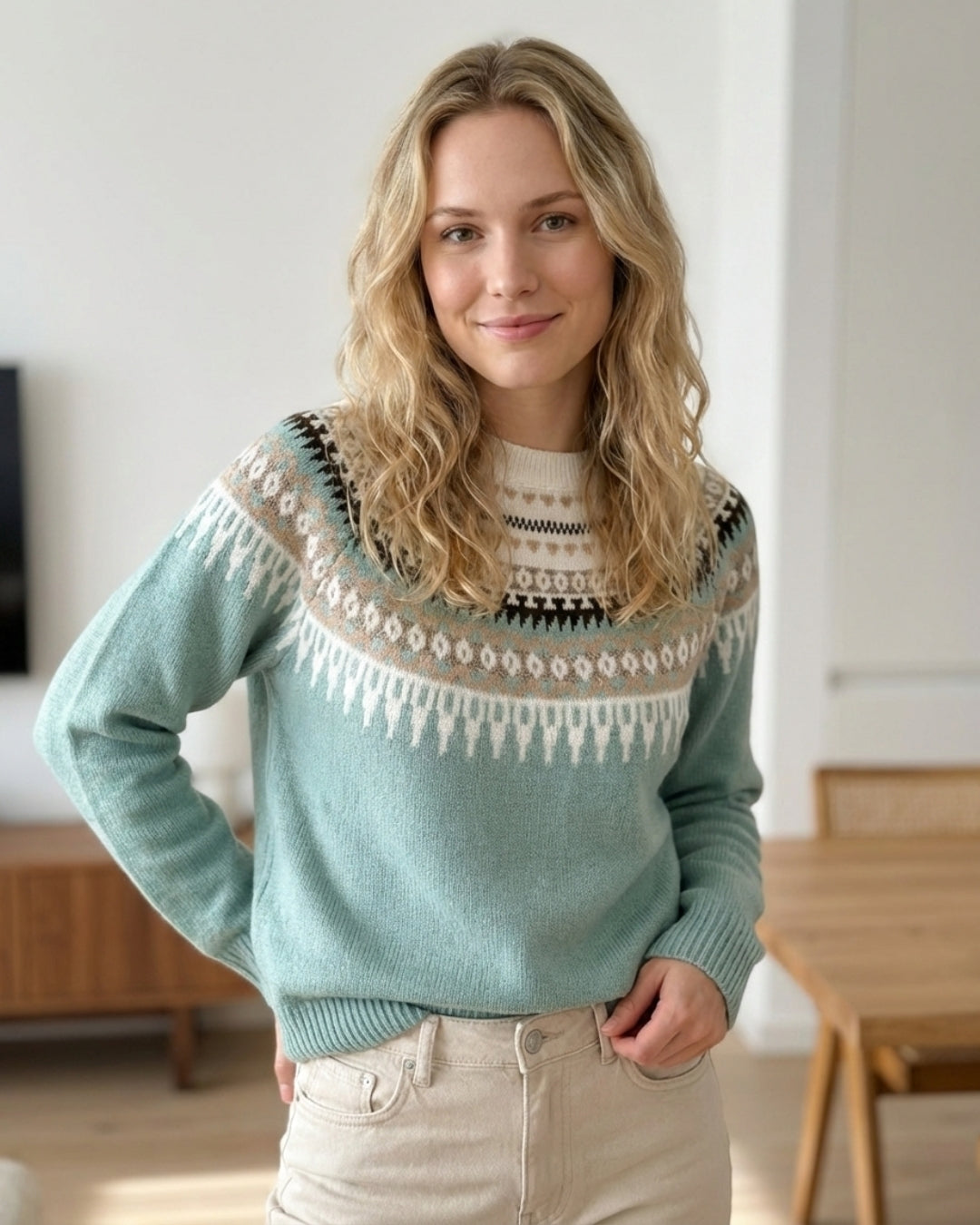 Women’s Patterned Knit Sweater
